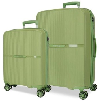 MOVOM Putni koferi od polipropilena 56cm i 66cm Moon green