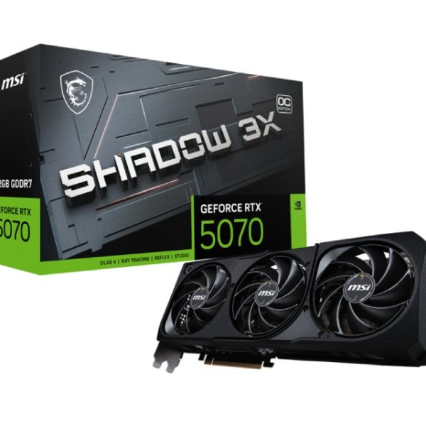 MSI NVidia GeForce RTX 5070 12G SHADOW 3X OC GDDR7 192bit