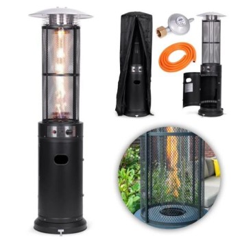 MultiGarden Gasna grejalica za terasu 11 kW, za terasu, dvorište, sa regulatorom, crevom i pokrivačem