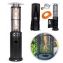 MultiGarden Gasna grejalica za terasu 11 kW, za terasu, dvorište, sa regulatorom, crevom i pokrivačem