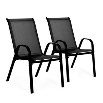 MultiGarden Set od 2 baštenske stolice black