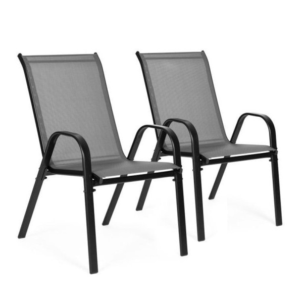 MultiGarden Set od 2 baštenske stolice dark grey