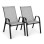 MultiGarden Set od 2 baštenske stolice light gray