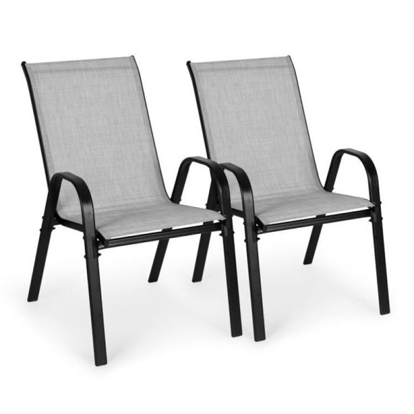 MultiGarden Set od 2 baštenske stolice light gray