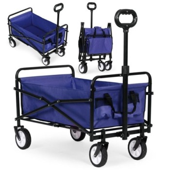 MultiGarden Sklopiva kolica za plažu 48x90cm Blue