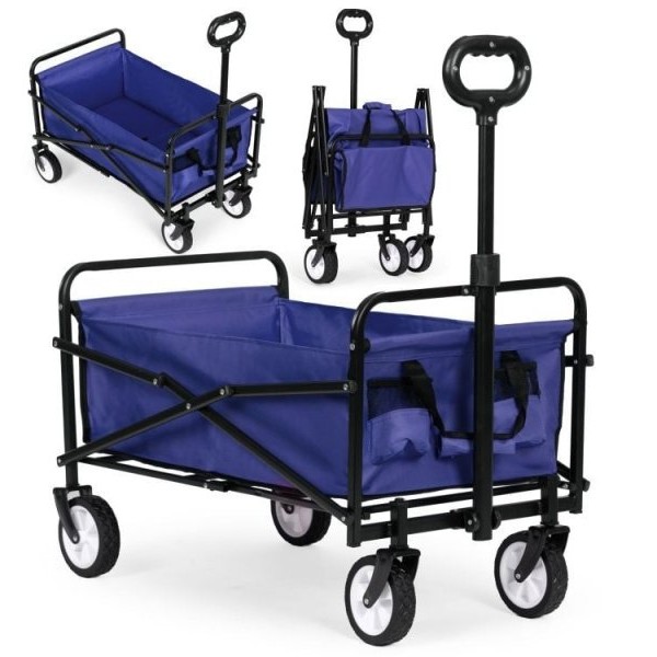 MultiGarden Sklopiva kolica za plažu 48x90cm Blue