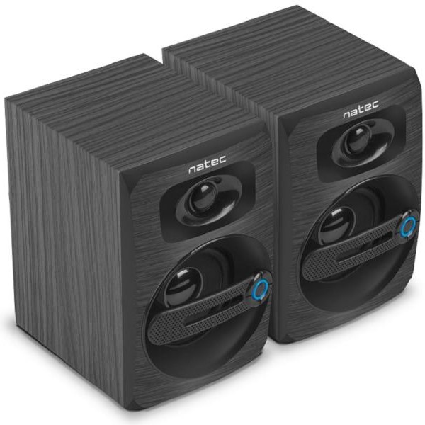 NATEC COUGAR, stereo zvučnici 2.0, 6W RMS, USB napajanje, crni (NGL-1641)