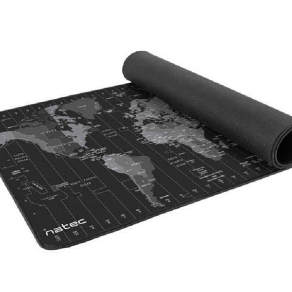 NATEC TIME ZONE MAP MAXI, podloga za miša, 80 cm x 40 cm (NPO-1119)