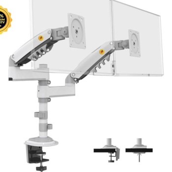 NORTH BAYOU H180 stoni nosač za dva monitora beli 17-27 inča