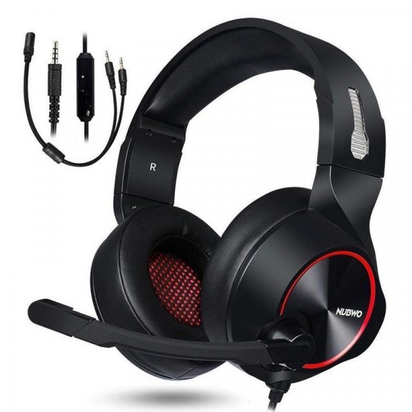 Nubwo Gaming slušalice N11D 3.5mm crno-crvene