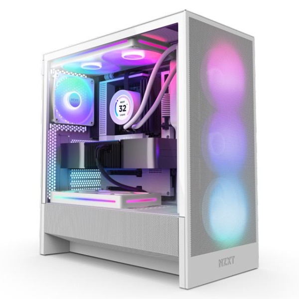 NZXT H5 Flow RGB Gaming kućište belo (CC-H52FW-R1)
