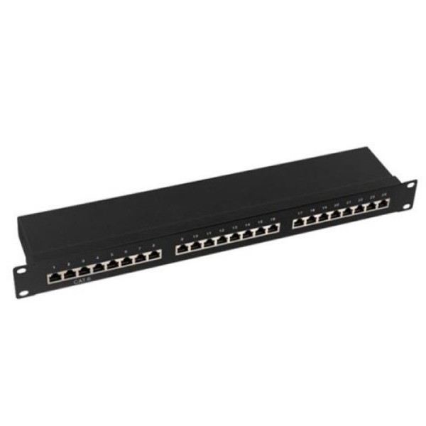 OWIRE 19''/1U Cat6A 24 porta patch panel