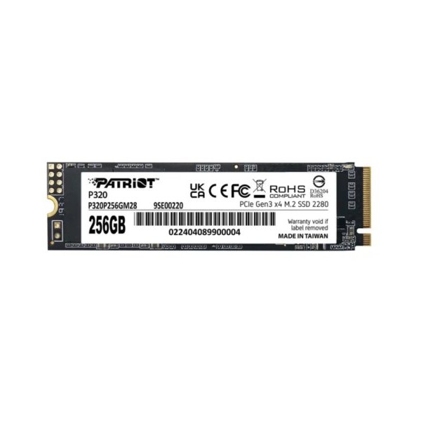 PATRIOT 256GB M.2 NVMe P320 2200MBs/1200MBs P320P256GM28