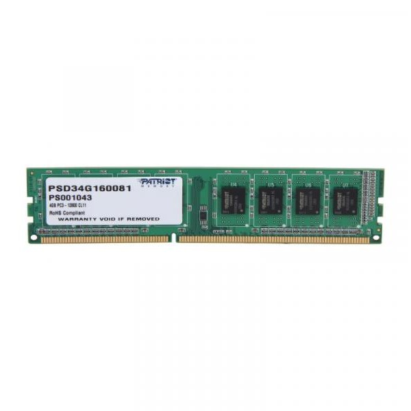 PATRIOT Memorija DDR3 4GB 1600MHz Signature PSD34G160081