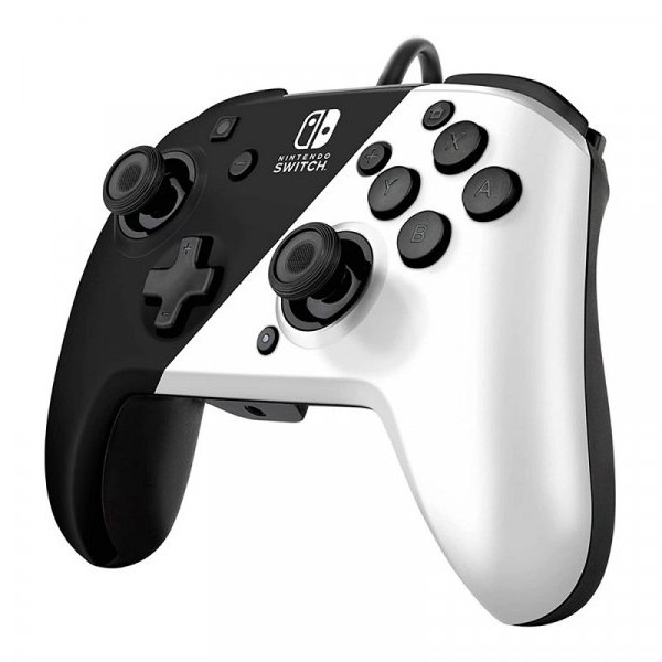 PDP Nintendo Switch Faceoff Deluxe Controller + Audio - Black & White 046359
