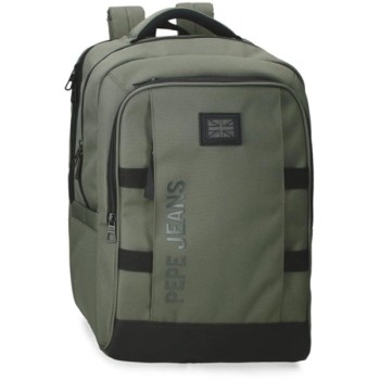 Pepe Jeans Ranac 44cm sa pregradama za laptop i tablet Matlock khaki