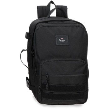 Pepe Jeans Ranac putna torba 40cm sa odeljkom za laptop PJL Aris black