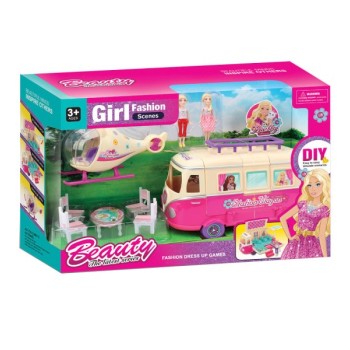 PERTINI Beauty minibus piknik set sa lutkama