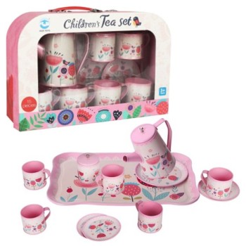 PERTINI Kofer čajanka set cveće 14 elemenata