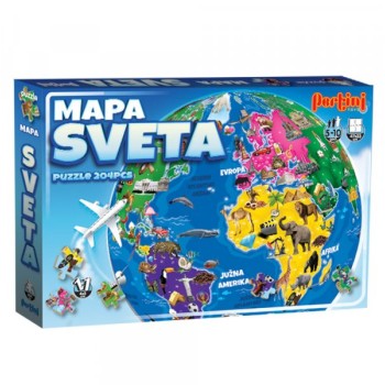 PERTINI Puzzle Mapa sveta