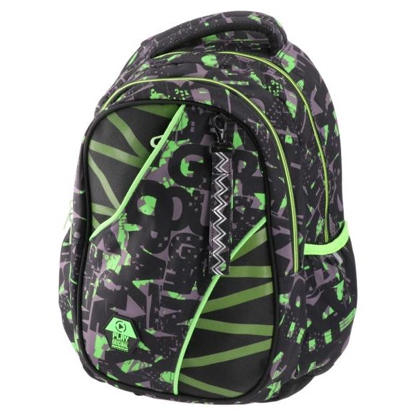 PLAY Apollo 253, ranac ergo, mesh, Green lines