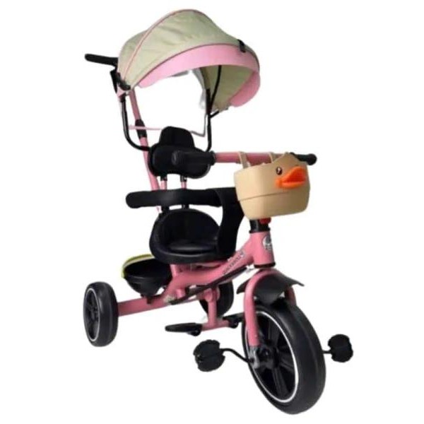 Playtime 4002 Tricikl Quick & Roll roze