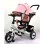 Playtime 411 Tricikl sa podesivim naslonom roze