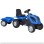 Playtime 956 Traktor na pedale sa prikolicom plavi