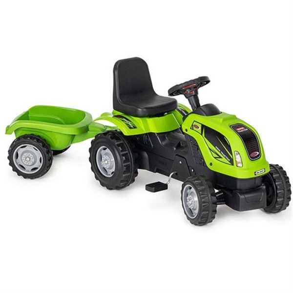 Playtime 956 Traktor na pedale sa prikolicom zeleni
