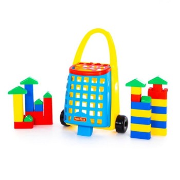 Polesie Kolica sa kockama za bebe 38 delova