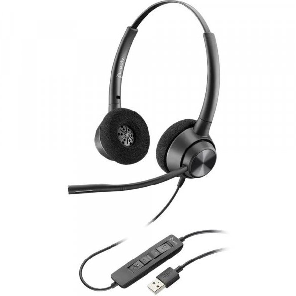 Poly EncorePro 320 Quick Disconnect kontakt centar stereo slušalica