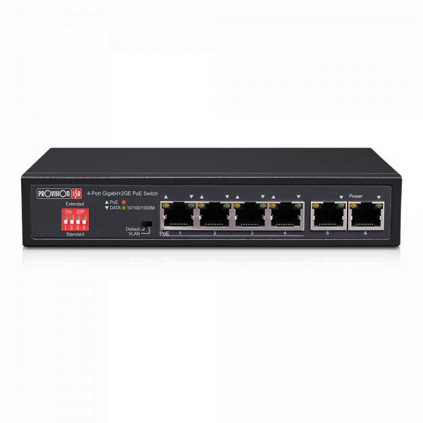 PROVISION POES-0472GC+2G 4-kanalni Gaiga PoE switch 60w + 2 uplink