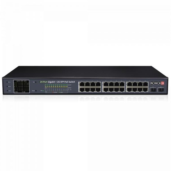 PROVISION POES-24370GCL+2SFP 24-portni Giga PoE Switch 370W+2 SFP
