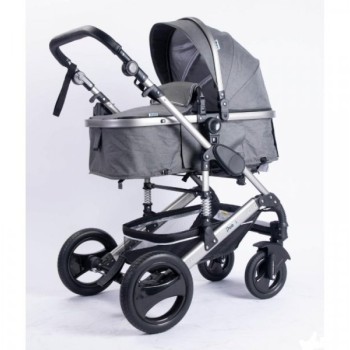 Puerri Duo sistem Passeggino, Silver&sivi ram