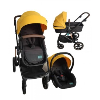 Puerri Oscar kolica za bebe 3 u 1 - Yellow