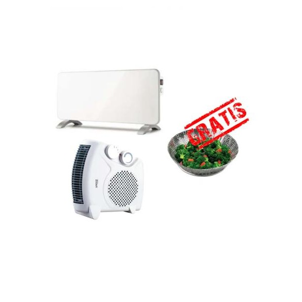 QUANTEK Poklon set Q1208 panelni radijator, Zilan ZLN5534 kalorifer sa Kinghoff KH3313 stimerom za povrće