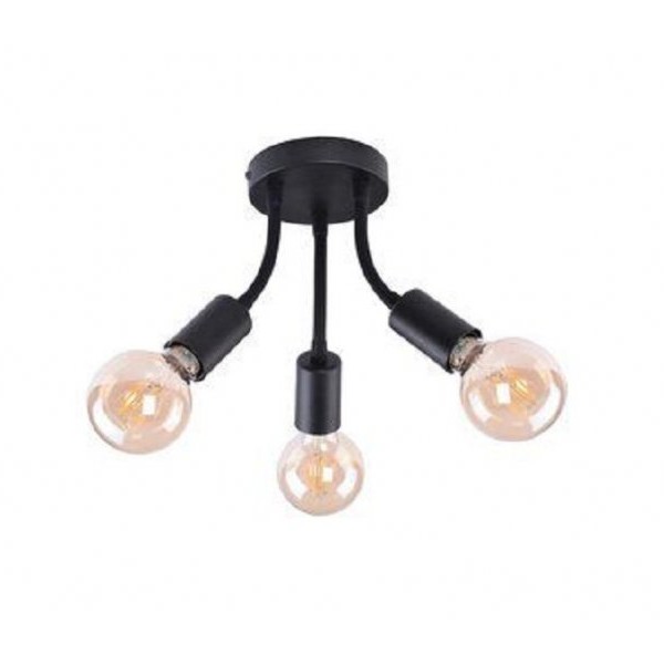 RABALUX Plafonjera Almus 3x60W crna 6808
