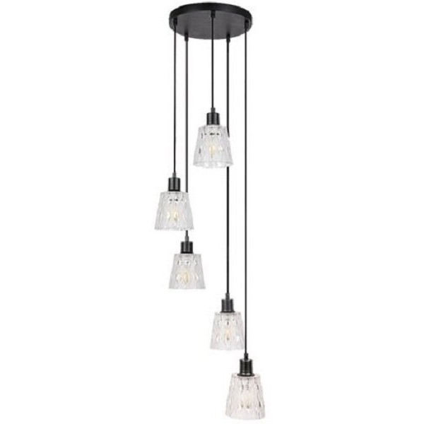 RABALUX Visilica Jarina 5x40W crna 5334