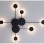 RABALUX Zidna lampa amadeo crna 6260