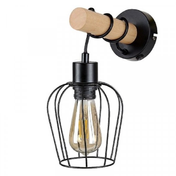 RABALUX Zidna lampa fabian crna 5244