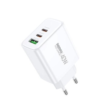 REMAX Strujni Fast punjač Kiddy 1xUSB 3.0 + 2xUSB-C 20W RP-U123, beli