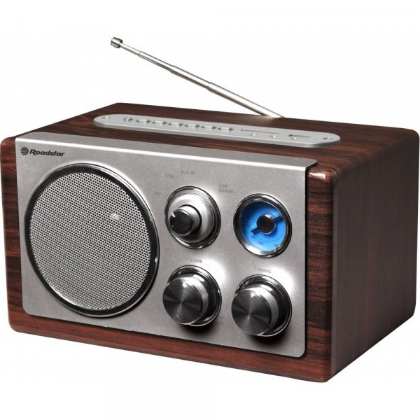 ROADSTAR RSHRA1345US - RETRO RADIO SA DRVENIM KUĆIŠTEM USB/SD