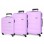ROLL ROAD Komplet ABS kofera 75/65/55cm Flex lilac 58494