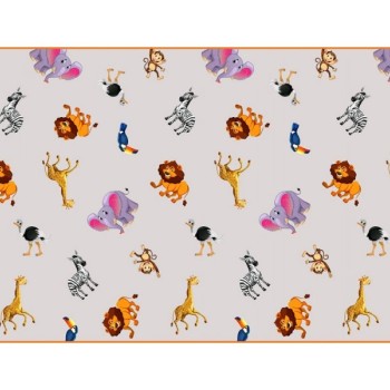 ROLLMATZ Podloga za igranje Bebi Safari 200 x 120cm x 5mm