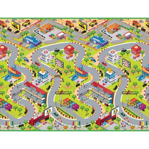 ROLLMATZ Podloga za igranje Trkački automobil 200 x 120cm