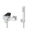Rosan Baterija za kadu Quadro black (070200163)