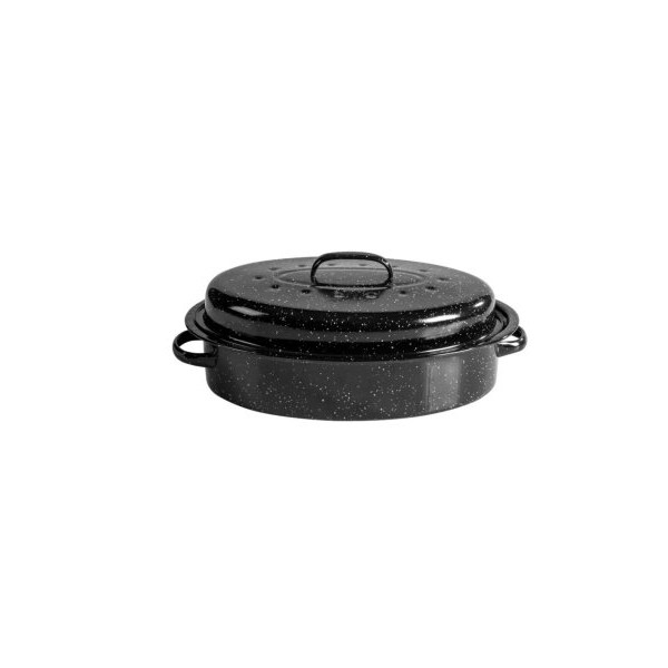ROSBERG Pekač sa poklopcem R54523A 42x32cm Crni