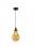 RUSTIK 118 VISILICA 1*E27 BLACK/YELLOW GLASS
