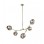 RUSTIK 91 luster 5*E27 mesing