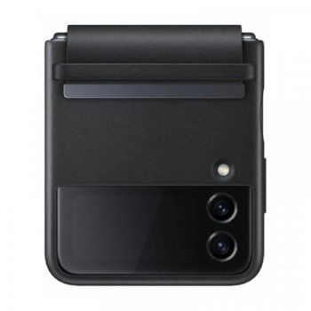 SAMSUNG KOŽNA FUTROLA Z FLIP 4 CRNA EF-VF721-LBE
